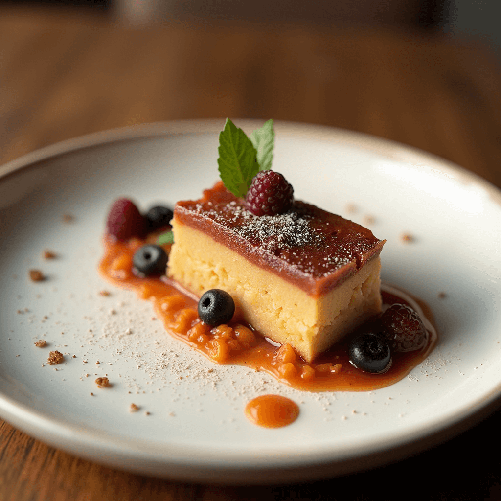dessert in a plate