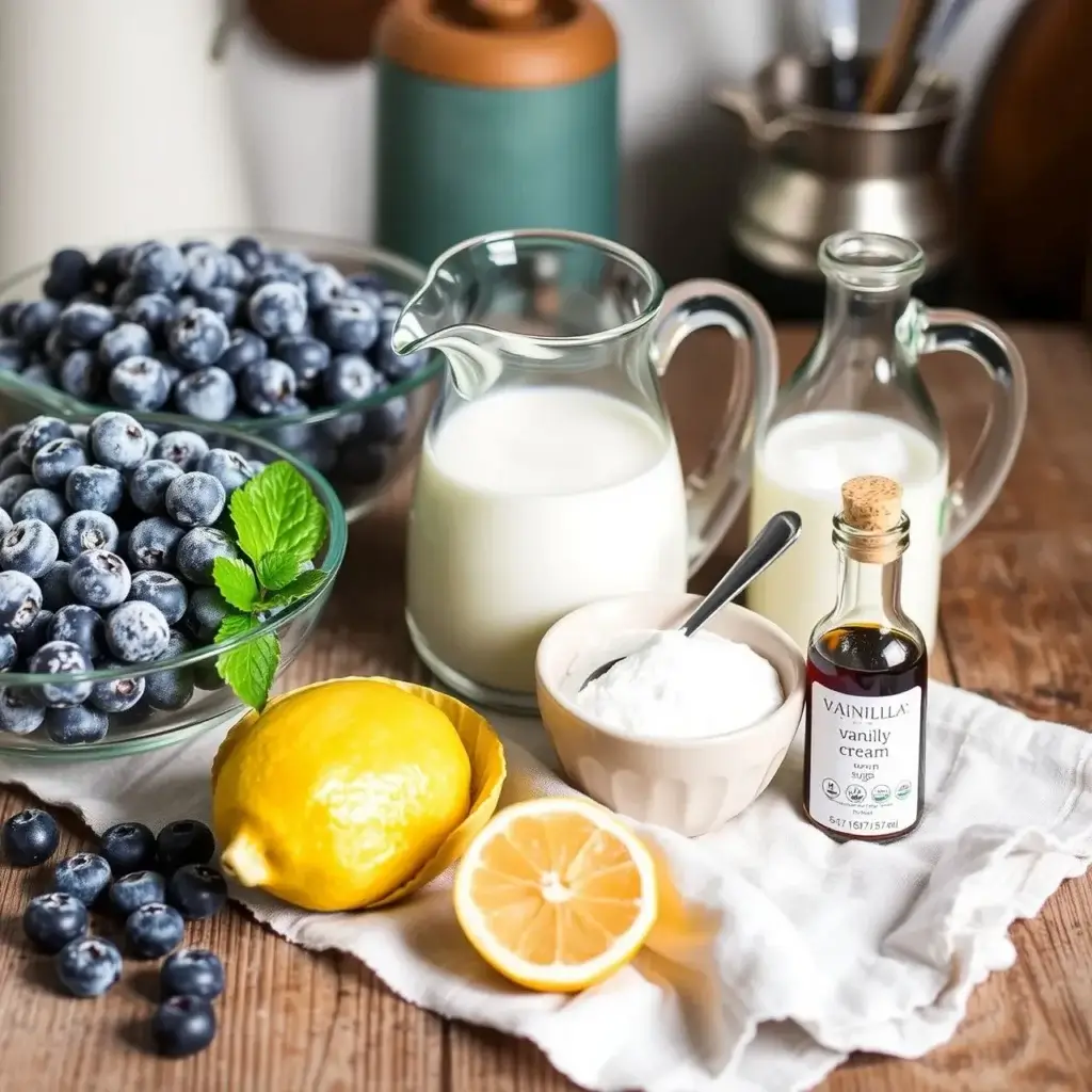 blueberry ice cream recipe ingredient