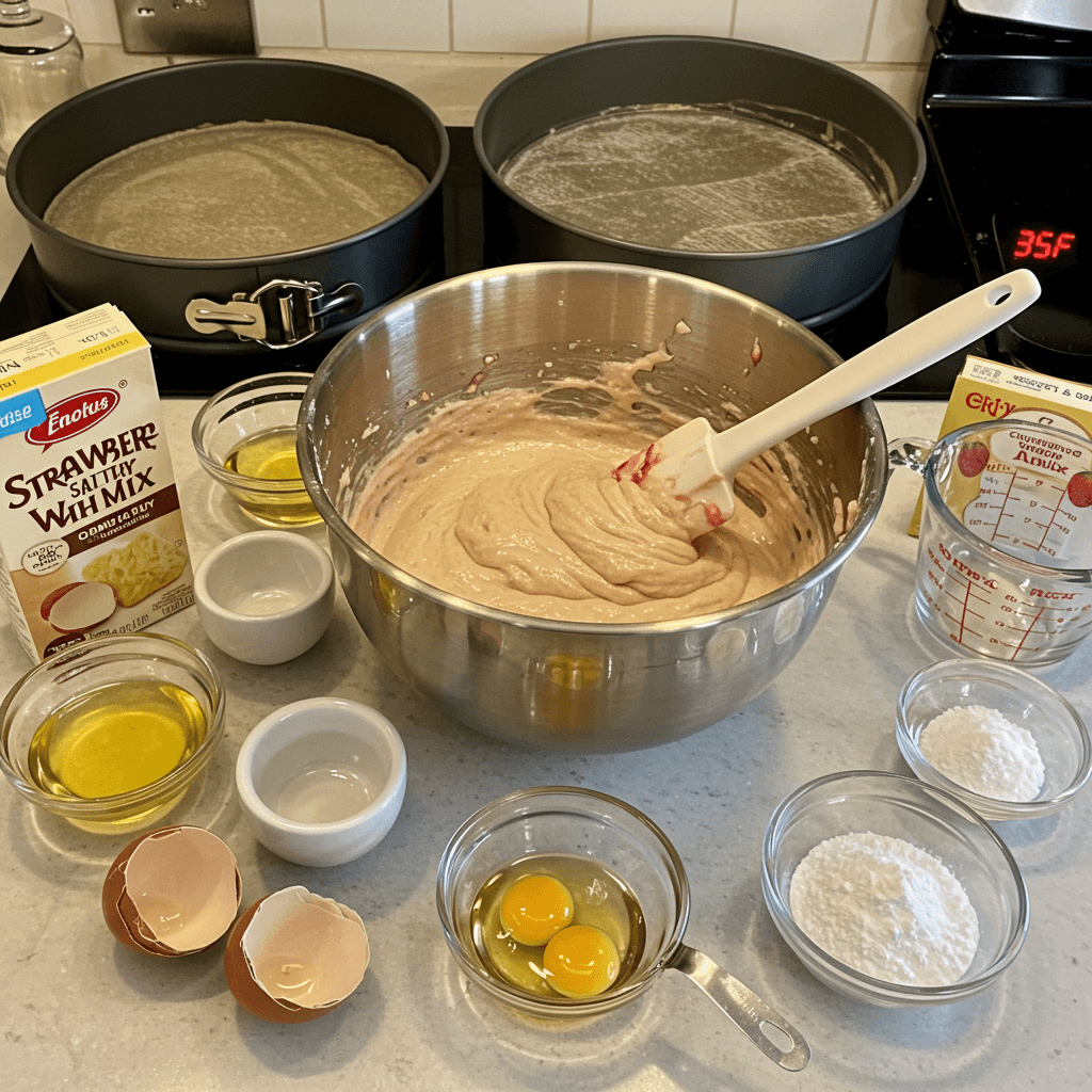 strawberry crunch cake recipe