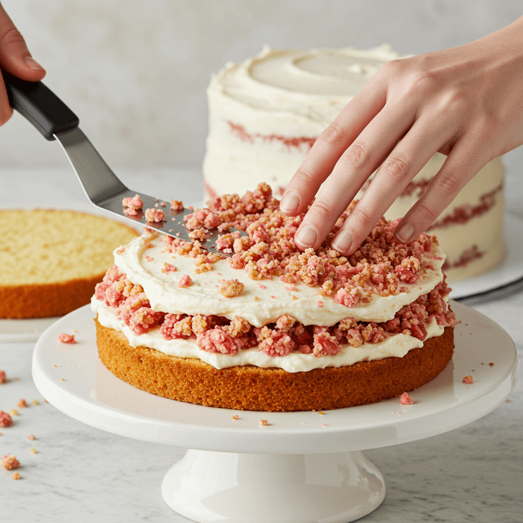 strawberry crunch cake recipe